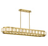 Gideon 8-Light Linear Chandelier in Warm Brass (1-3165-8-322)