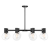 Wright 8-Light Chandelier in Matte Black (1-3074-8-89)