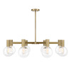 Wright 8-Light Chandelier in Warm Brass (1-3074-8-322)