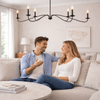 Savoy House 6-Light Chandelier in Matte Black (M100119MBK)