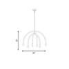 Savoy House 6-Light Chandelier in Natural Brass (M100115NB)