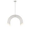 6-Light Chandelier in Brushed Nickel (M100115BN)
