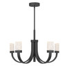 Kahn 6-Light LED Chandelier in Matte Black (1-6620-6-89)