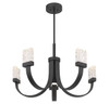 Kahn 6-Light LED Chandelier in Matte Black (1-6620-6-89)