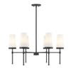 Haynes 6-Light Chandelier in Matte Black (1-2802-6-89)