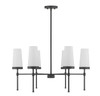 Haynes 6-Light Chandelier in Matte Black (1-2802-6-89)