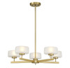 Falster 5-Light LED Chandelier in Warm Brass (1-5409-5-322)