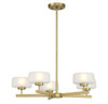 Falster 5-Light LED Chandelier in Warm Brass (1-5409-5-322)