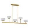 Falster 5-Light LED Linear Chandelier in Warm Brass (1-5407-5-322)