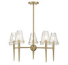 Shellbourne 5-Light Chandelier in Warm Brass (1-2106-5-322)