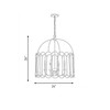 Savoy House 4-Light Pendant in Natural Brass (M7029NB)