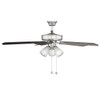 52" 3-Light Ceiling Fan in Brushed Nickel (M2021BNRV)