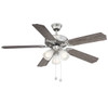 52" 3-Light Ceiling Fan in Brushed Nickel (M2021BNRV)
