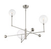 3-Light Chandelier in Brushed Nickel (M100100BN)