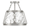 Crawford 3-Light Ceiling Light in Satin Nickel (6-1802-3-SN)