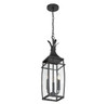 Savoy House Montpelier 3-Light Outdoor Hanging Lantern in Matte Black (5-763-BK)
