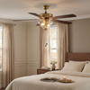 Savoy House 52" 2-Light Ceiling Fan in Natural Brass (M2019NBRV)
