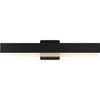 Semblance Collection 24 in. Matte Black Medium Modern 3CCT Integrated LED Linear Vanity Light (P300406-31M-CS)