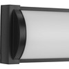 Barril Collection 24 in. Matte Black Medium Modern Integrated LED Linear Vanity Light (P300408-31M-30)