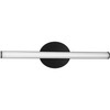 Phase 3 Collection 24 in. Matte Black Medium Modern 3CCT Integrated LED Linear Vanity Light (P300411-31M-CS)