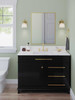 Preston Collection One-Light Coastal Vintage Brass Bath and Vanity Light (P300426-163)