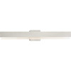 Semblance Collection 32 in. Brushed Nickel Medium Modern 3CCT Integrated LED Linear Vanity Light (P300407-009-CS)