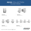 Reiss Collection One-Light Modern Farmhouse Polished Chrome Vanity Light (P300413-015)