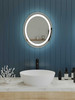 Captarent Collection 22x28 in. Oval Illuminated Integrated LED White Modern Mirror (P300456-030-30)