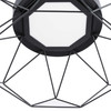 Geodesic LED Matte Black Modern Flush Mount Light (P350229-31M-30)