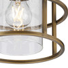 Burgess Collection One-Light Aged Bronze Modern Farmhouse Flush Mount (P350236-196)