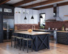 Hinton Collection One-Light Matte Black Modern Farmhouse Pendant (P500383-31M)