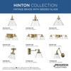 Hinton Collection One-Light Vintage Brass Modern Farmhouse Pendant (P500384-163)
