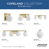 Copeland Collection One-Light Brushed Gold Mid-Century Modern Pendant (P500409-191)