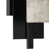 Lowery Collection One-Light Matte Black/Aged Silver Leaf Industrial Luxe Wall Sconce (P710100-31M)