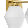 Copeland Collection Two-Light Brushed Gold Vanity Mid-Century Modern Vanity Light (P300431-191)