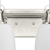 Preston Collection Two-Light Brushed Nickel Coastal Bath and Vanity Light (P300427-009)