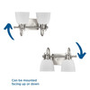 Preston Collection Two-Light Brushed Nickel Coastal Bath and Vanity Light (P300427-009)