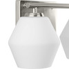 Copeland Collection Two-Light Brushed Nickel Mid-Century Modern Vanity Light (P300431-009)
