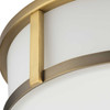 Gilliam Collection 12-5/8 in. Two-Light Vintage Brass New Traditional Flush Mount (P350254-163)
