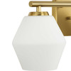 Copeland Collection Three-Light Brushed Gold Vanity Mid-Century Modern Vanity Light (P300432-191)