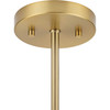 Atwell Collection Three-Light Brushed Bronze Mid-Century Modern Semi-Flush Mount (P350235-109)