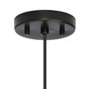 Markor Collection Three-Light Black Parchment Shade Transitional Pendant (P500387-193)