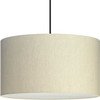 Markor Collection Three-Light Ecru Linen Shade Transitional Pendant (P500387-194)