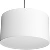 Markor Collection Three-Light White Linen Shade Transitional Pendant (P500387-195)