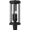 Ramsey Collection Textured Black Modern Farmhouse Post Outdoor Light (P540104-031)