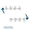 Reiss Collection Four-Light Modern Farmhouse Polished Chrome Vanity Light (P300416-015)