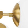 Haas Collection Four-Light Brushed Bronze Mid-Century Modern Chandelier (P400307-109)
