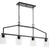 Goodwin Collection Four-Light Matte Black Modern Farmhouse Island Light (P400317-31M)