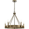 Breckenridge Collection Five-Light Aged Bronze Rustic Farmhouse Chandelier (P400318-196)