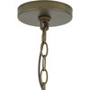 Lattimore Collection Five-Light Aged Brass Coastal Chandelier (P400320-161)